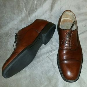 Salvatore Ferragamo Brown Leather Oxford Shoes 10D